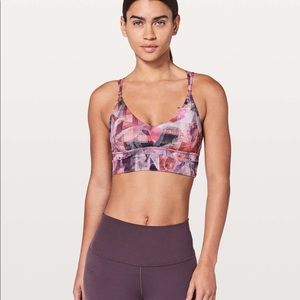 Lululemon Uncaged Bra Sun Dazed Multi Pink size 8